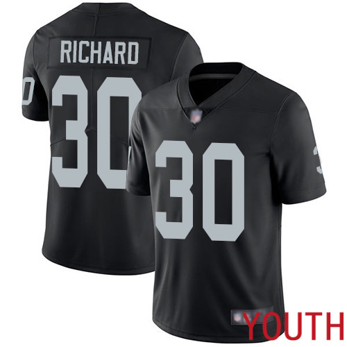 Oakland Raiders Limited Black Youth Jalen Richard Home Jersey NFL Football #30 Vapor Untouchable Jersey->women nfl jersey->Women Jersey